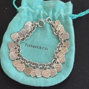 Return to Tiffany Multi-heart Tag Bracelet in Silver